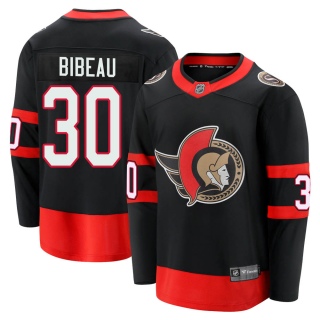 Men's Antoine Bibeau Ottawa Senators Fanatics Branded Breakaway 2020/21 Home Jersey - Premier Black