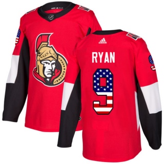 Men's Bobby Ryan Ottawa Senators Adidas USA Flag Fashion Jersey - Authentic Red