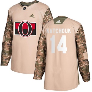 Men's Boris Katchouk Ottawa Senators Adidas Veterans Day Practice Jersey - Authentic Camo
