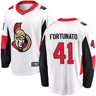Men's Brandon Fortunato Ottawa Senators Fanatics Branded Away Jersey - Breakaway White