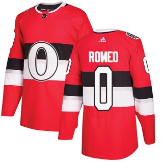 Men's Chandler Romeo Ottawa Senators Adidas 100 Classic Jersey - Authentic Red