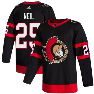 Men's Chris Neil Ottawa Senators Adidas 2020/21 Home Jersey - Authentic Black