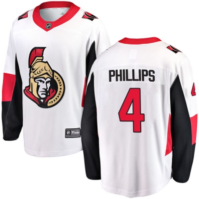 Men's Chris Phillips Ottawa Senators Fanatics Branded Away Jersey - Breakaway White