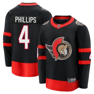 Men's Chris Phillips Ottawa Senators Fanatics Branded Breakaway 2020/21 Home Jersey - Premier Black