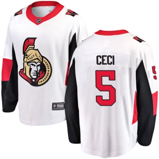 Men's Cody Ceci Ottawa Senators Fanatics Branded Away Jersey - Breakaway White