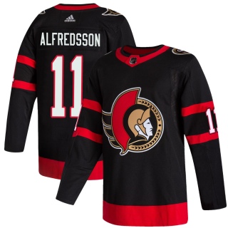 Men's Daniel Alfredsson Ottawa Senators Adidas 2020/21 Home Jersey - Authentic Black