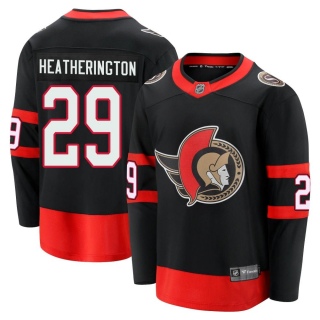Men's Dillon Heatherington Ottawa Senators Fanatics Branded Breakaway 2020/21 Home Jersey - Premier Black