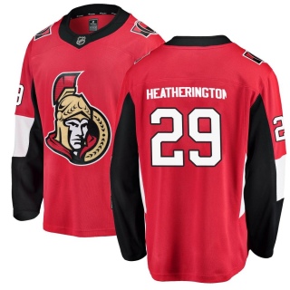 Men's Dillon Heatherington Ottawa Senators Fanatics Branded Home Jersey - Breakaway Red