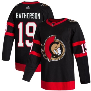 Men's Drake Batherson Ottawa Senators Adidas 2020/21 Home Jersey - Authentic Black