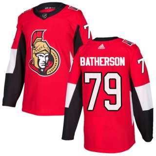 Men's Drake Batherson Ottawa Senators Adidas Home Jersey - Authentic Red