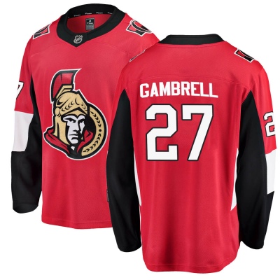 Men's Dylan Gambrell Ottawa Senators Fanatics Branded Home Jersey - Breakaway Red