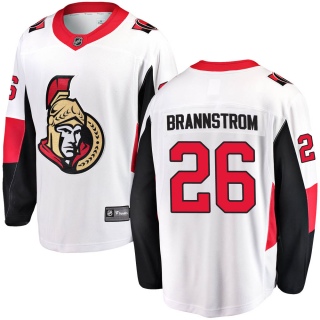 Men's Erik Brannstrom Ottawa Senators Fanatics Branded Away Jersey - Breakaway White