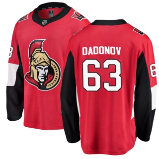 Men's Evgenii Dadonov Ottawa Senators Fanatics Branded Home Jersey - Breakaway Red