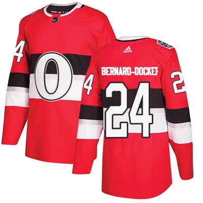 Men's Jacob Bernard-Docker Ottawa Senators Adidas 100 Classic Jersey - Authentic Red