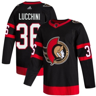 Men's Jacob Lucchini Ottawa Senators Adidas 2020/21 Home Jersey - Authentic Black