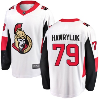 Men's Jayce Hawryluk Ottawa Senators Fanatics Branded ized Away Jersey - Breakaway White