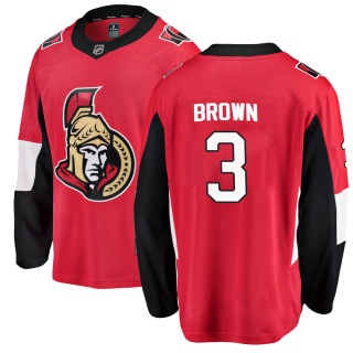 Men's Josh Brown Ottawa Senators Fanatics Branded Home Jersey - Breakaway Red