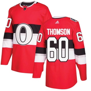 Men's Lassi Thomson Ottawa Senators Adidas 100 Classic Jersey - Authentic Red
