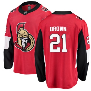 Men's Logan Brown Ottawa Senators Fanatics Branded Home Jersey - Breakaway Red