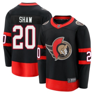 Men's Logan Shaw Ottawa Senators Fanatics Branded Breakaway 2020/21 Home Jersey - Premier Black