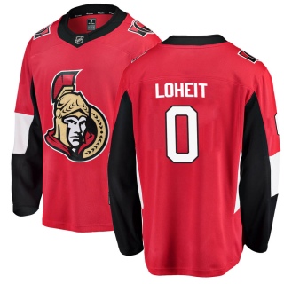 Men's Luke Loheit Ottawa Senators Fanatics Branded Home Jersey - Breakaway Red