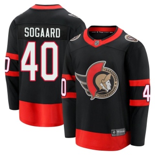 Men's Mads Sogaard Ottawa Senators Fanatics Branded Breakaway 2020/21 Home Jersey - Premier Black