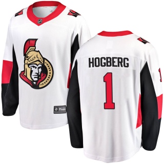 Men's Marcus Hogberg Ottawa Senators Fanatics Branded Away Jersey - Breakaway White