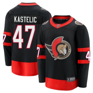 Men's Mark Kastelic Ottawa Senators Fanatics Branded Breakaway 2020/21 Home Jersey - Premier Black