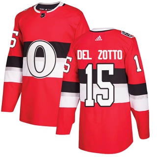 Men's Michael Del Zotto Ottawa Senators Adidas 100 Classic Jersey - Authentic Red
