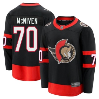 Men's Michael McNiven Ottawa Senators Fanatics Branded Breakaway 2020/21 Home Jersey - Premier Black