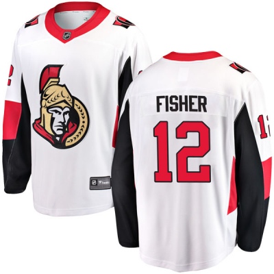Men's Mike Fisher Ottawa Senators Fanatics Branded Away Jersey - Breakaway White