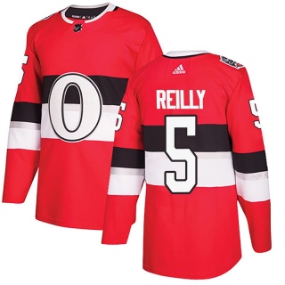 Men's Mike Reilly Ottawa Senators Adidas 100 Classic Jersey - Authentic Red