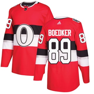 Men's Mikkel Boedker Ottawa Senators Adidas 100 Classic Jersey - Authentic Red