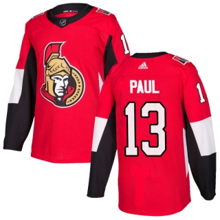 Men's Nick Paul Ottawa Senators Adidas Home Jersey - Authentic Red