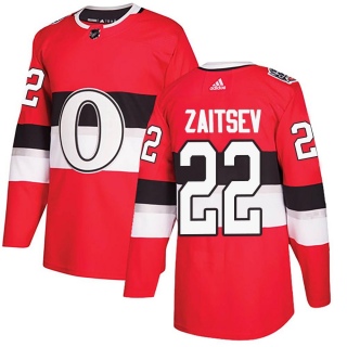 Men's Nikita Zaitsev Ottawa Senators Adidas 100 Classic Jersey - Authentic Red