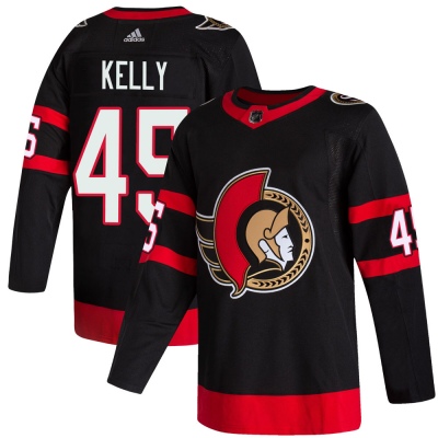 Men's Parker Kelly Ottawa Senators Adidas 2020/21 Home Jersey - Authentic Black