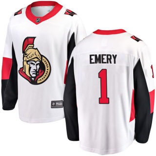Men's Ray Emery Ottawa Senators Fanatics Branded Away Jersey - Breakaway White