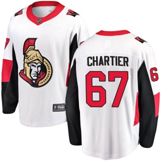 Men's Rourke Chartier Ottawa Senators Fanatics Branded Away Jersey - Breakaway White