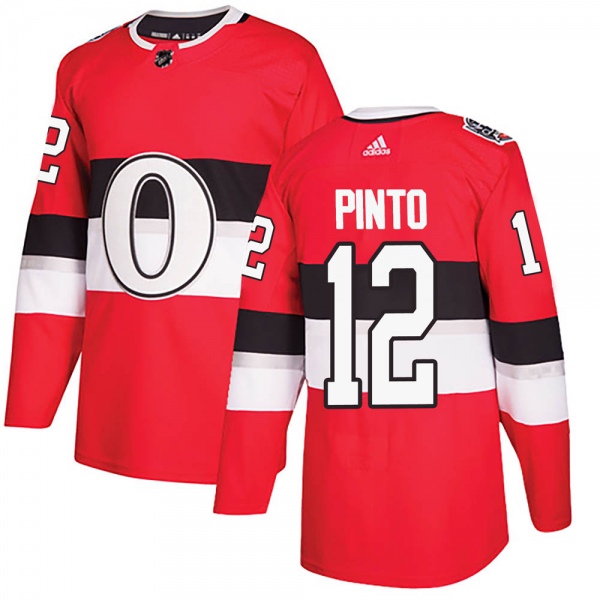 Men's Shane Pinto Ottawa Senators Adidas 100 Classic Jersey - Authentic Red