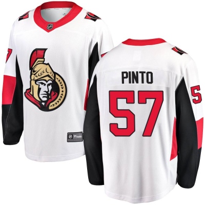 Men's Shane Pinto Ottawa Senators Fanatics Branded Away Jersey - Breakaway White