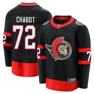 Men's Thomas Chabot Ottawa Senators Fanatics Branded Breakaway 2020/21 Home Jersey - Premier Black