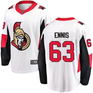 Men's Tyler Ennis Ottawa Senators Fanatics Branded Away Jersey - Breakaway White