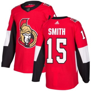 Men's Zack Smith Ottawa Senators Adidas Jersey - Authentic Red