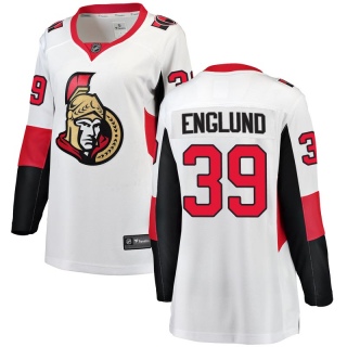 Women's Andreas Englund Ottawa Senators Fanatics Branded Away Jersey - Breakaway White