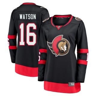 Women's Austin Watson Ottawa Senators Fanatics Branded Breakaway 2020/21 Home Jersey - Premier Black