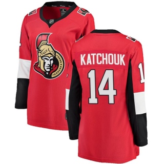 Women's Boris Katchouk Ottawa Senators Fanatics Branded Home Jersey - Breakaway Red