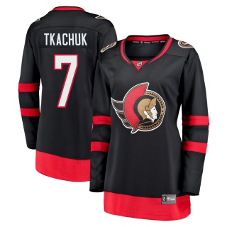 Women's Brady Tkachuk Ottawa Senators Fanatics Branded Breakaway 2020/21 Home Jersey - Premier Black