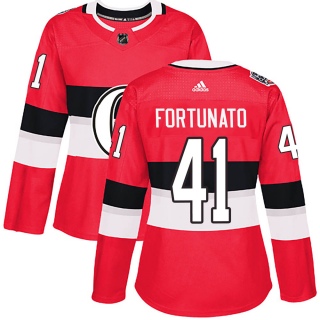 Women's Brandon Fortunato Ottawa Senators Adidas 100 Classic Jersey - Authentic Red