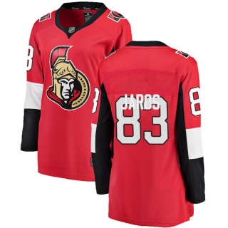 Women's Christian Jaros Ottawa Senators Fanatics Branded Home Jersey - Breakaway Red