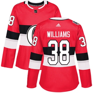Women's Colby Williams Ottawa Senators Adidas 100 Classic Jersey - Authentic Red